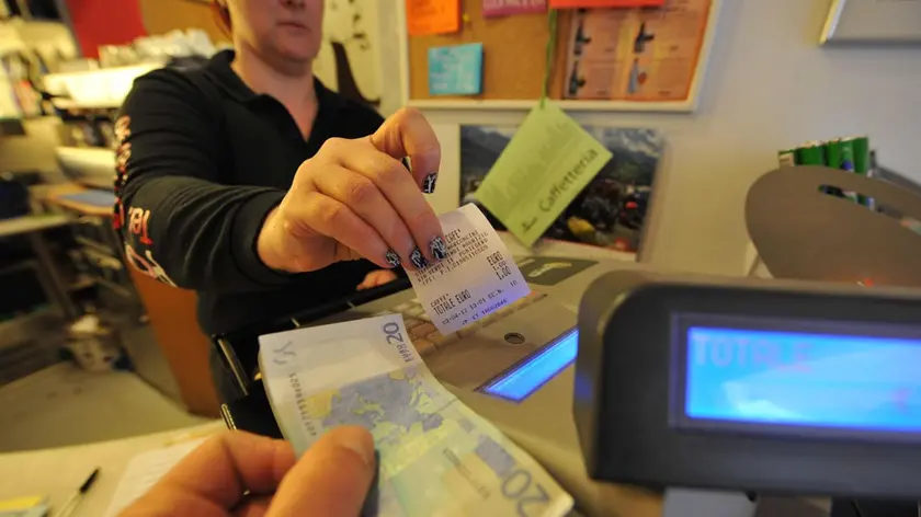 Uno scontrino fiscale