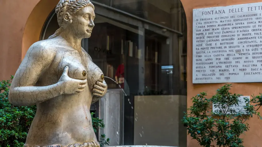 La celebre Fontana delle Tette a Treviso