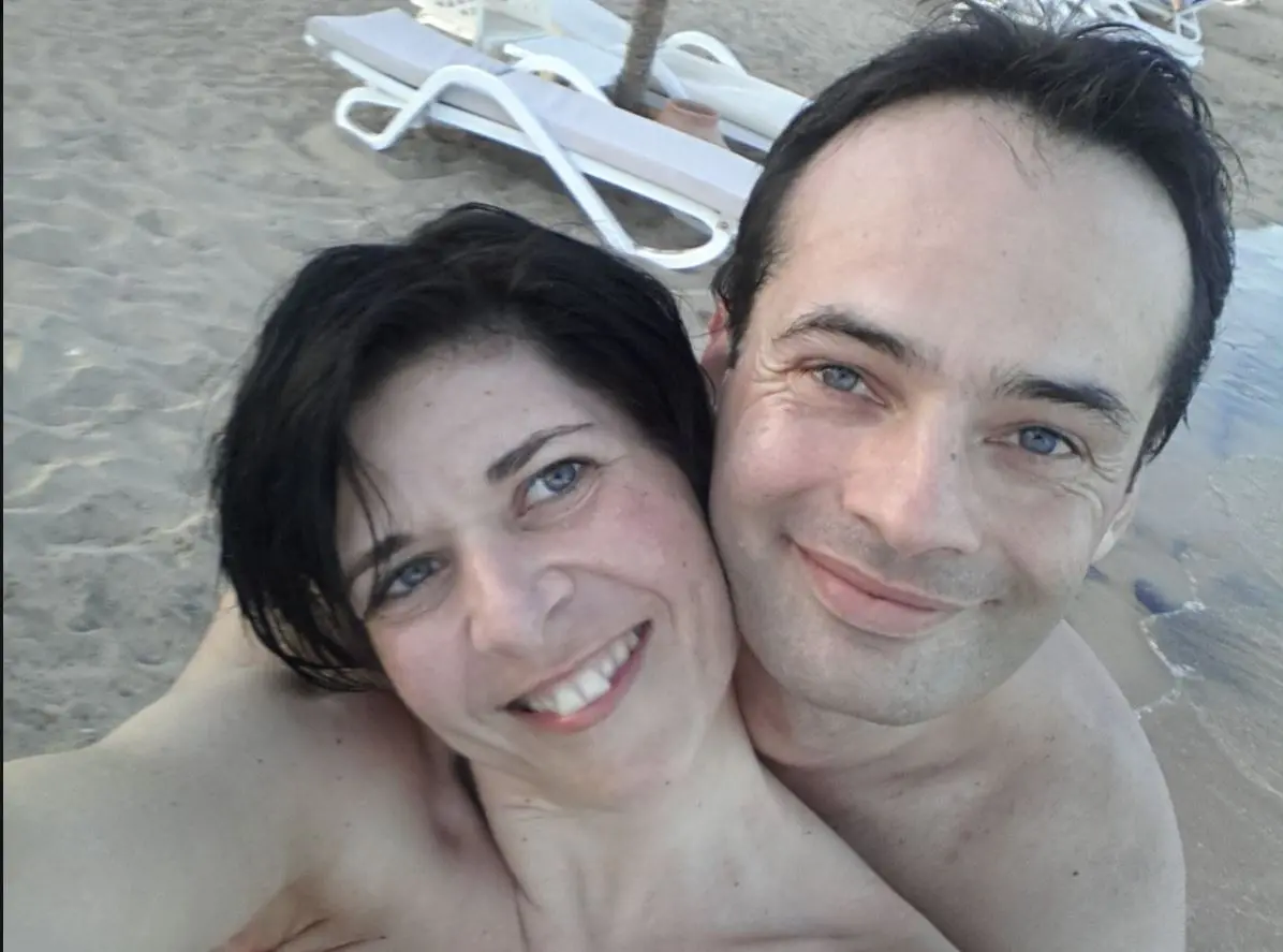 Maria con il marito Fabio