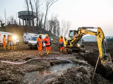 Intervento dei tecnici di Piave Servizi sulla condotta di Colle Umberto