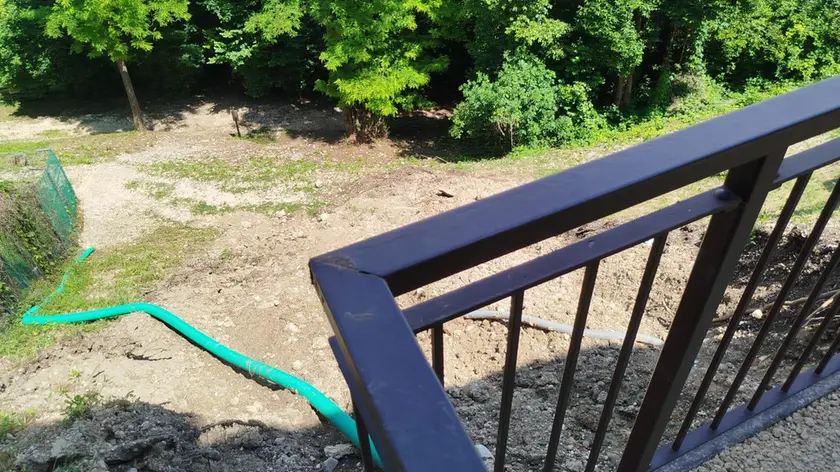 La porzione di collina coinvolta dalla frana