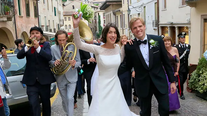 Ferrazza Asolo matrimonio Rockefeller arrivo uscita degli sposi