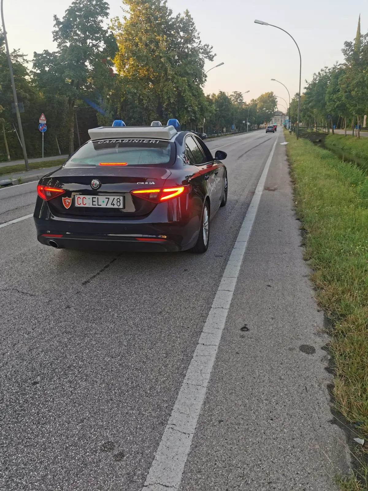 Il punto di viale Vittorio Veneto dove è successo l'incidente mortale