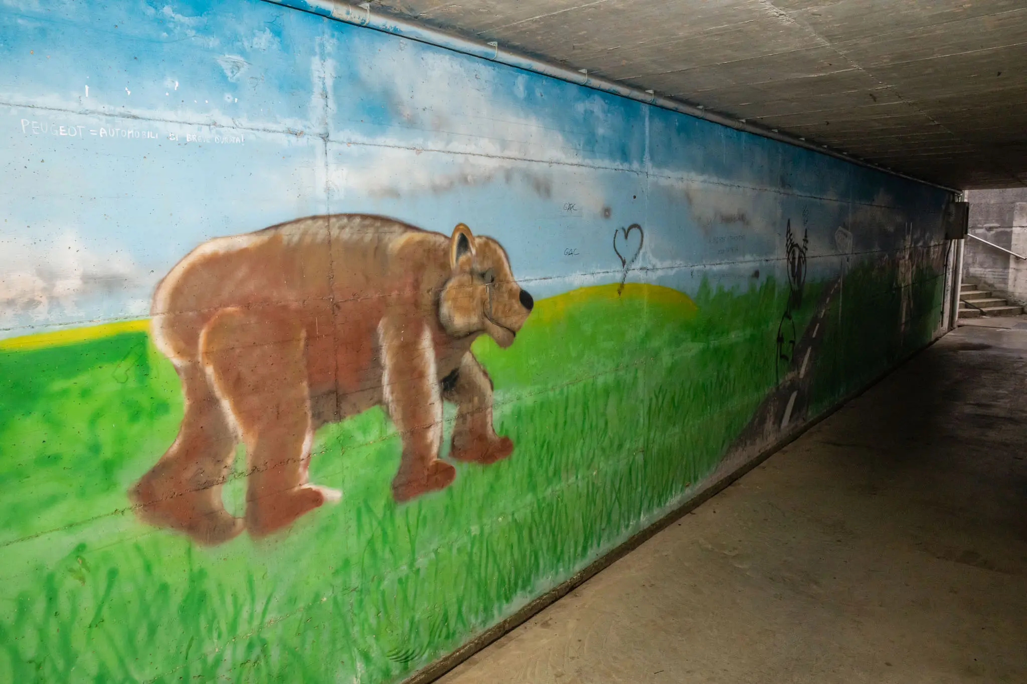 Un murale realizzato da Margherita