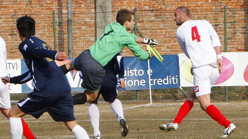Prandi Castelfranco calcio Giorgione contro Gradisca primo gol Giorgione Antonio Lazzari