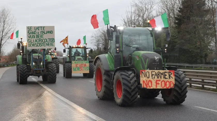 La protesta dei trattori a Treviso