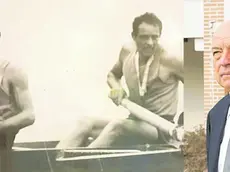 A sinistra Angelo Rosseto, a destra nell’imbarcazione dietro a Primo Baran