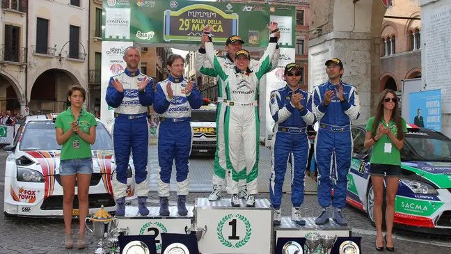Podium: 1st Felice Re, Mara Bariani (Citoren C4 WRC #1, Etruria), 2nd Corrado Fontana, Nicola Arena (Ford Focus WRC #3, Bluthunder), 3rd Paolo Porro, Paolo Cargnelutti (Ford Focus WRC #4, Bluthunder)
