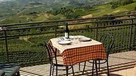 La terrazza di un agriturismo
