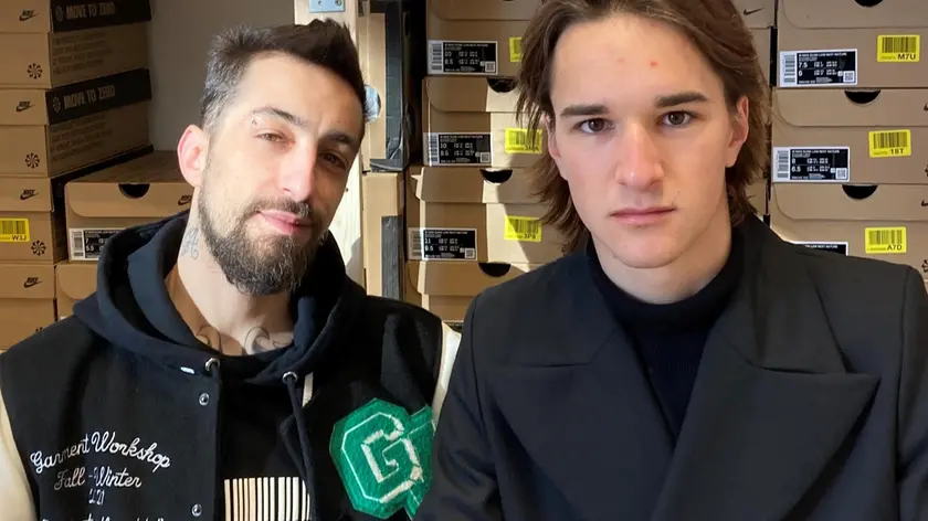 Da sinistra Michael Ghidini e Giovanni Bortolus, titolari del negozio