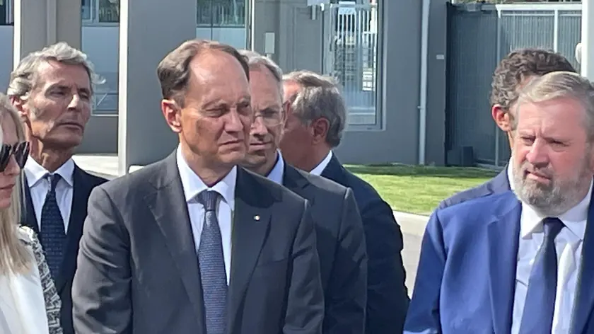 Vianello e il ministro Ciriani. Dietro di loro, Winkelmann e Vigna