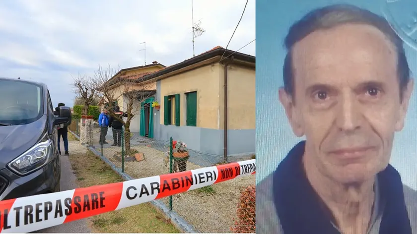 La vittima Angelo Pescador, 75 anni, e la sua casa in via Campardo Basso a San Fior