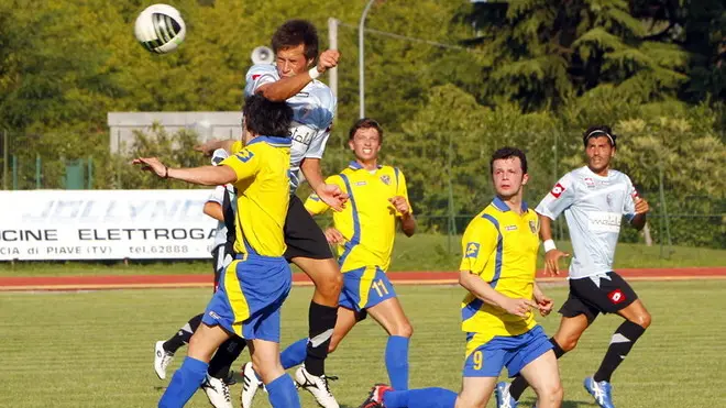 Prandi Conegliano calcio Conegliano contro Treviso Malacarne su Antifora Prandi Conegliano calcio Conegliano contro Treviso squadra Treviso