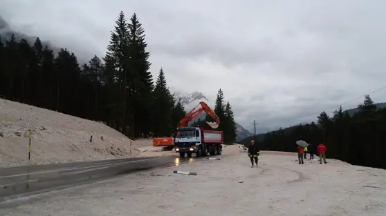 La frana a Cortina