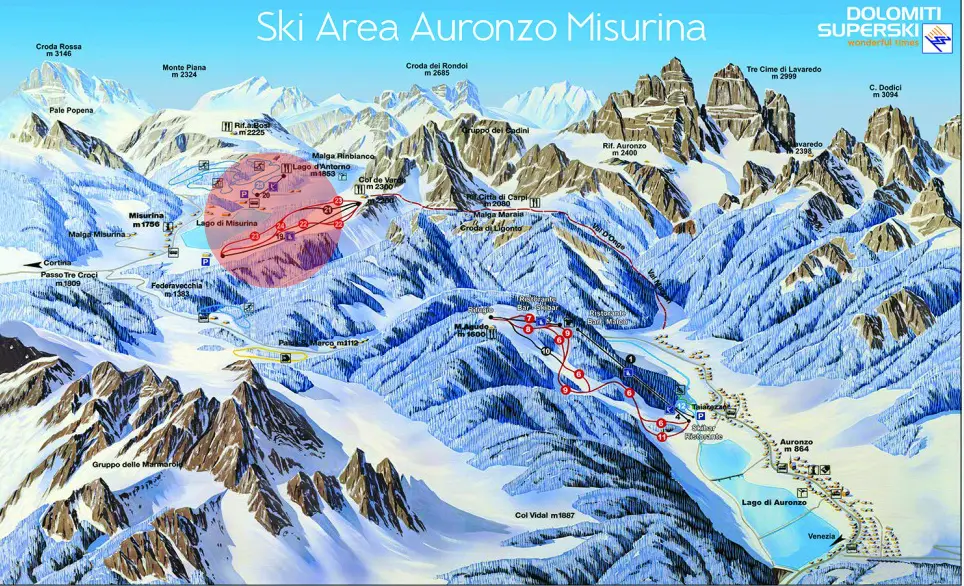 L'area dove è avvenuto l'incidente