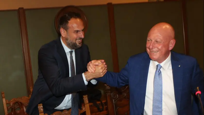 Mario Conte con Antonio Dotto, nuovo presidente del Consiglio comunale di Treviso