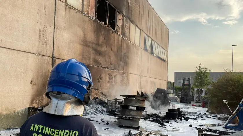 L'intervento dei volontari dell'Avab sabato sera a Vidor (foto Avab Valdobbiadene)