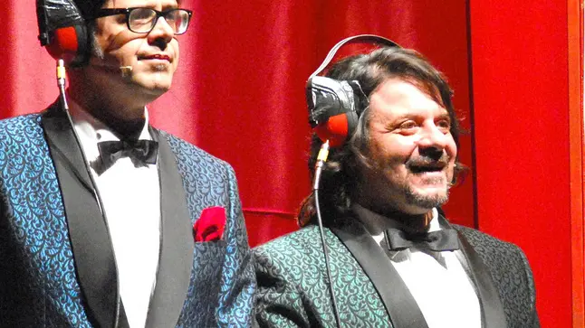 In una foto d'archivio i comici Lillo e Greg. ANSA / US