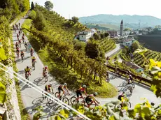 Uno scorcio del percorso della Prosecco Cycling durante l'edizione 2023