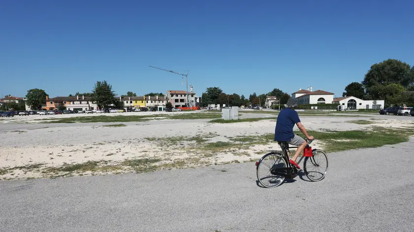 Il prato del quartiere Fiera a Treviso