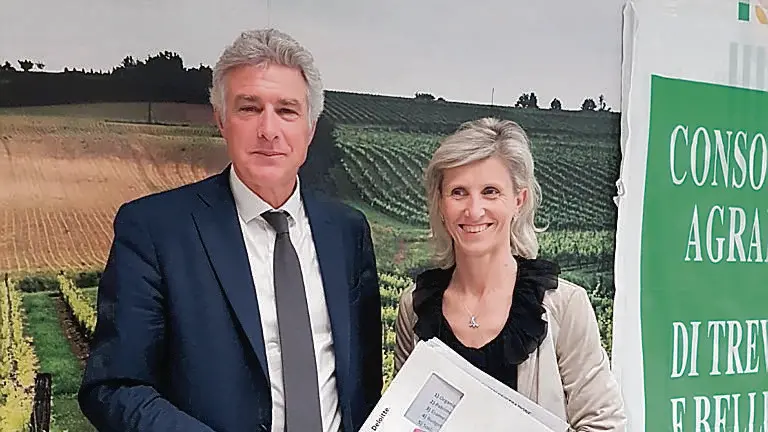 Elsa Bigai con Fulvio Brunetta