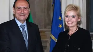 Renato Schifani con Elisabetta Serafin