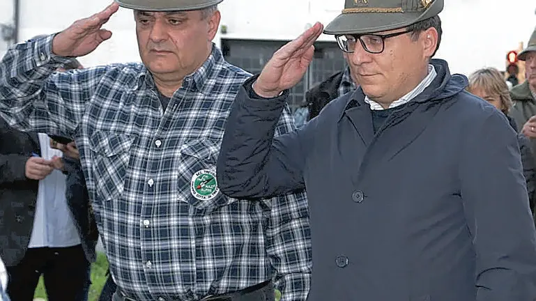 De Biasio con l’allora sindaco Manildo ai tempi dell’Adunata di Treviso