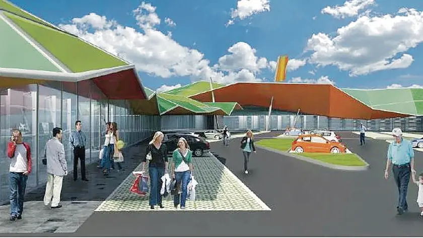 Una elaborazione grafica del progetto Hill Montello